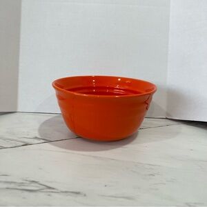 Rachael Ray Double Ridge Ceramic Vibrant Orange Cereal Soup Bowl L008